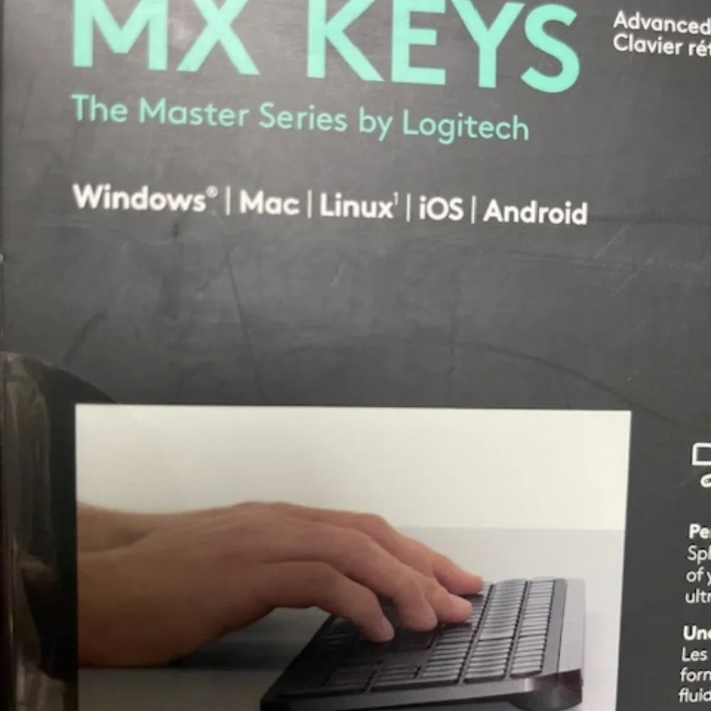 Logitech MX Keys Advanced Wireless Illuminated Keyboard.
